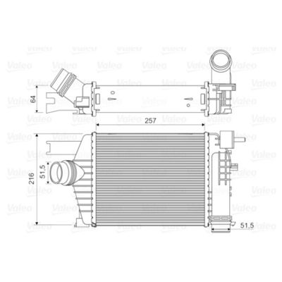 14461-1381R 인터쿨러 Assy For Renault Captur Clio IVV Duster 1.5 DCI 2013
